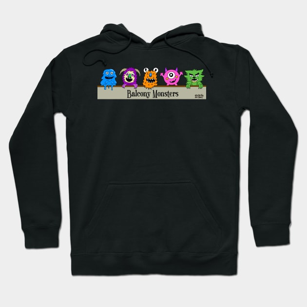 The Balcony Monsters Hoodie by Charissa013